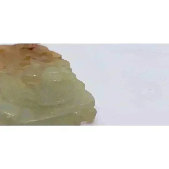 Vintage Jade Hand Carved necklace Pendant Necklace Peacock Beauty Luck Symbol - Picture 13 of 16